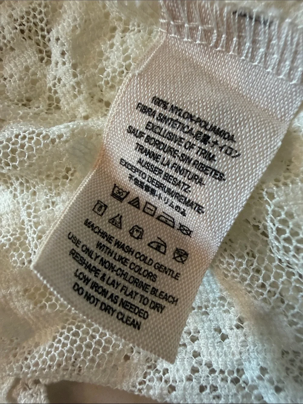 NEW Free People Sweet Escape Ivory Lace Tiered boho sheer Tank Top XS